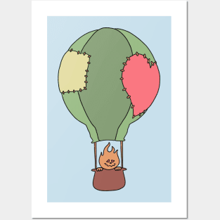 Hot air Balloon Boy Posters and Art